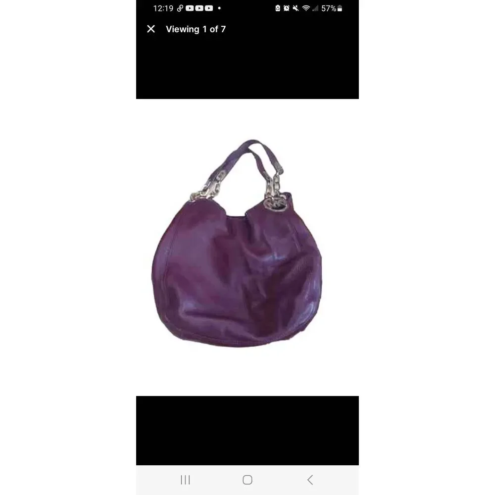 Michael kors Fulton chain in merlot leather fashion
